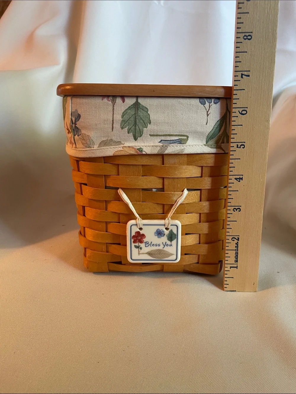 Longaberger, tall tissue basket